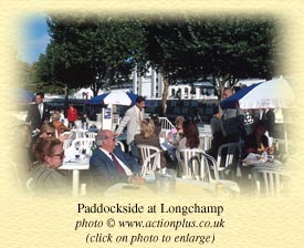 Paddockside at Longchamp