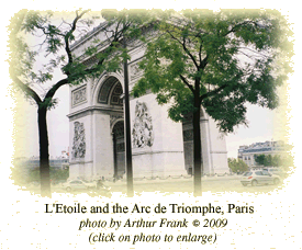 L'Etoile and the Arc de Triomphe, Paris